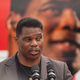 Republican Senate candidate for Georgia, Herschel Walker, speaks at a September 9, 2022 campaign event in Gwinnett, Georgia. Heisman Trophy winner Herschel Walker is running against incumbent Democratic Senator Raphael Warnock for November’s election.